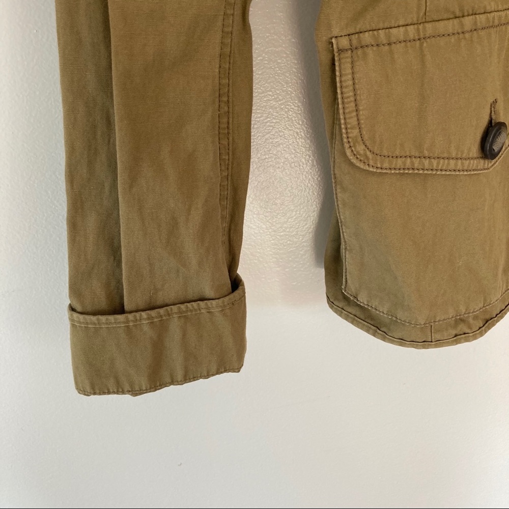 Loft Utility Jacket Army Green Drawstring Waist - Picture 5 of 11